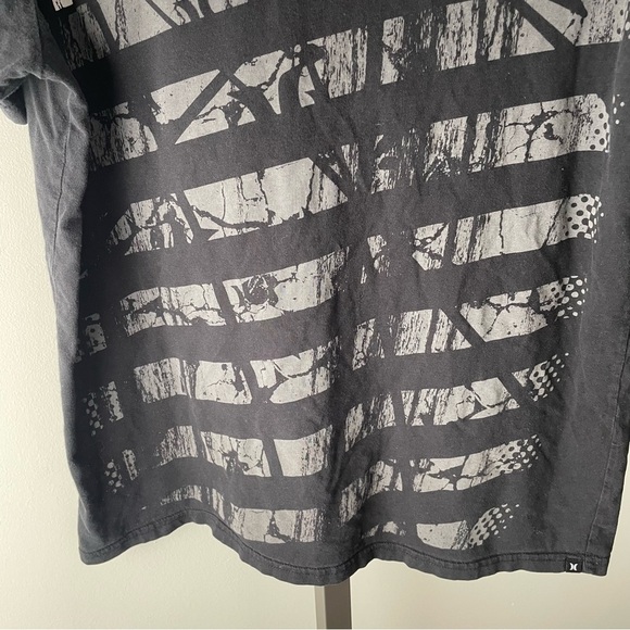 Hurley Organic Cotton Graphic Mens Tee Tshirt Black Size Large - Picture 4 of 6